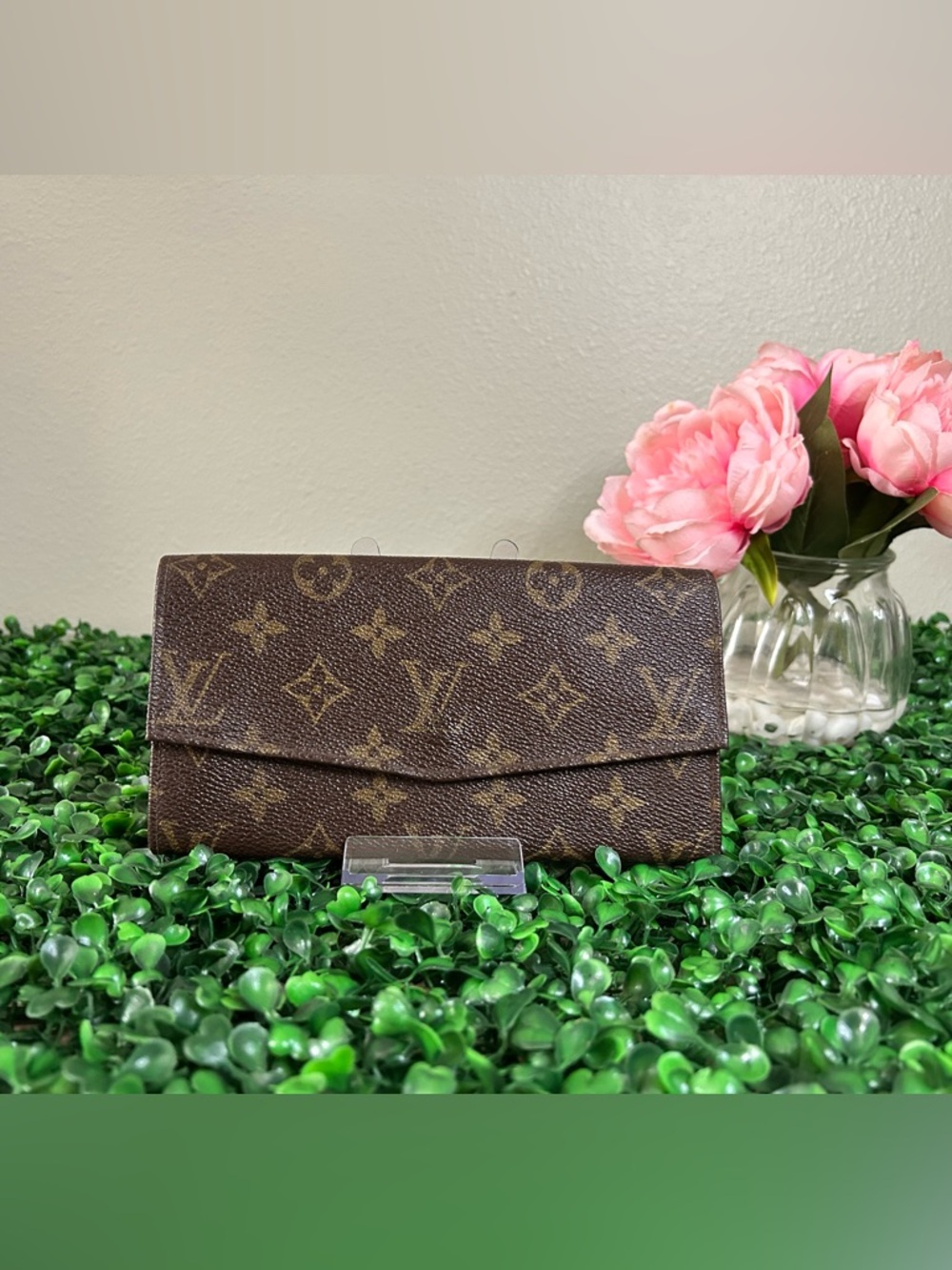 Authentic Vintage Louis Vuitton Monogram Canvas Long Envelope Wallet